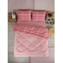 ETE HOMETEX ÇİFT KİŞİLİK LÜX WELSOFT YORGAN SETİ 195X215CM SAFİR PUDRA 8696474231949